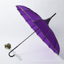 Quadro durável 22 &quot;guarda-chuva reto do pagode X16k roxo (YSS0134-6)